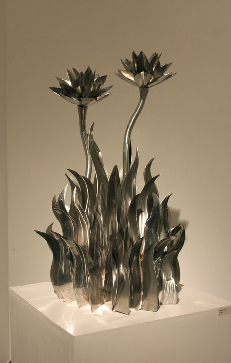 Luis Betancout. hand cut and welded metal, Dimensions unknown.