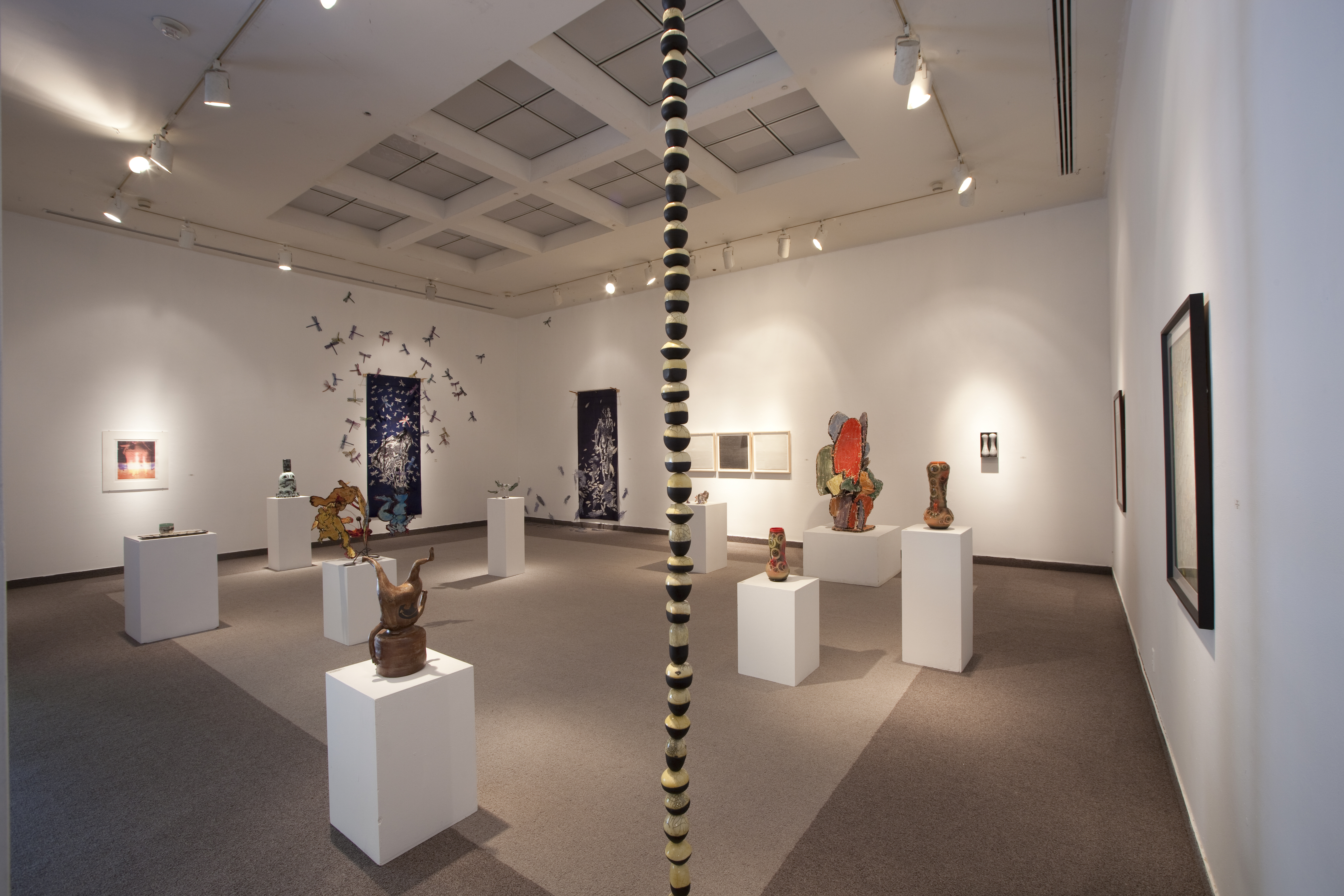 Installation View, Front East Gallery, Ink & Clay 38  Exhibition, Mar. 15, 2012 to Apr. 27, 2012.