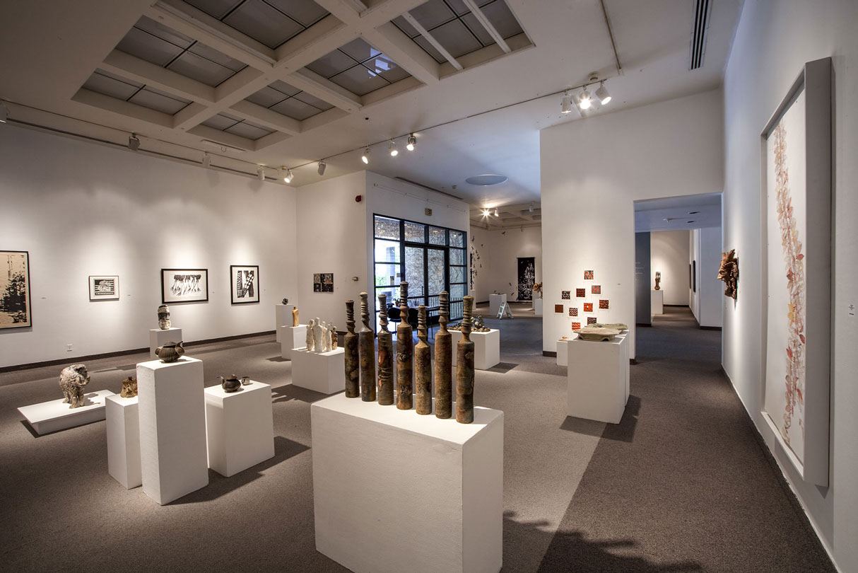 Installation View, Front West Gallery, Ink & Clay 38  Exhibition, Mar. 15, 2012 to Apr. 27, 2012.