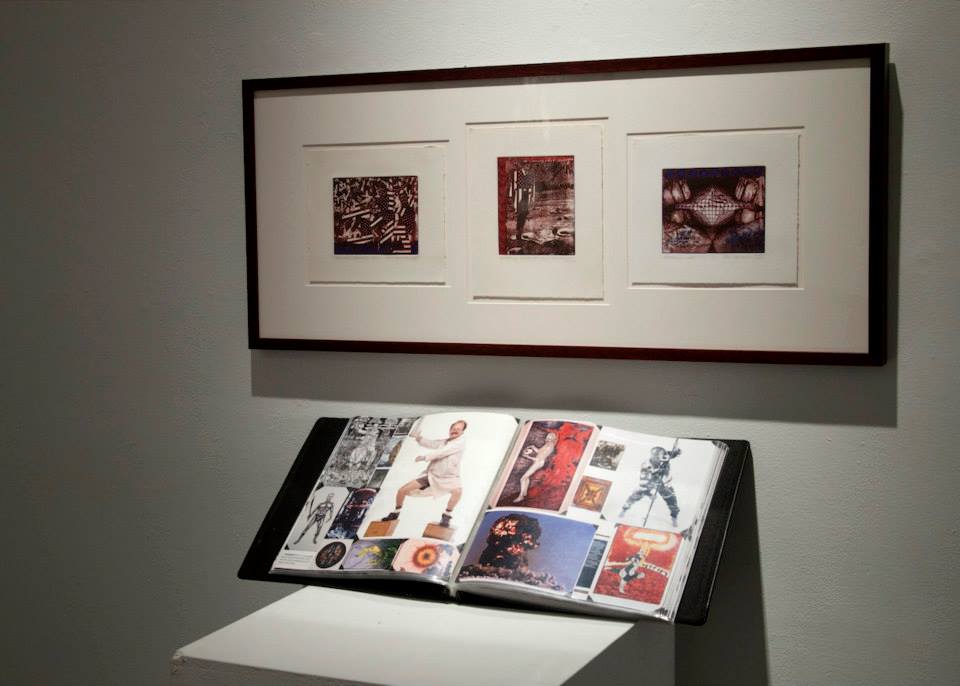 Installation View, Corridor of Gallery, Patrick Merrill: Resistance is Hope - A 30-Year Print Retrospective Exhibition, Nov. 8, 2012 to Dec. 15, 2012.