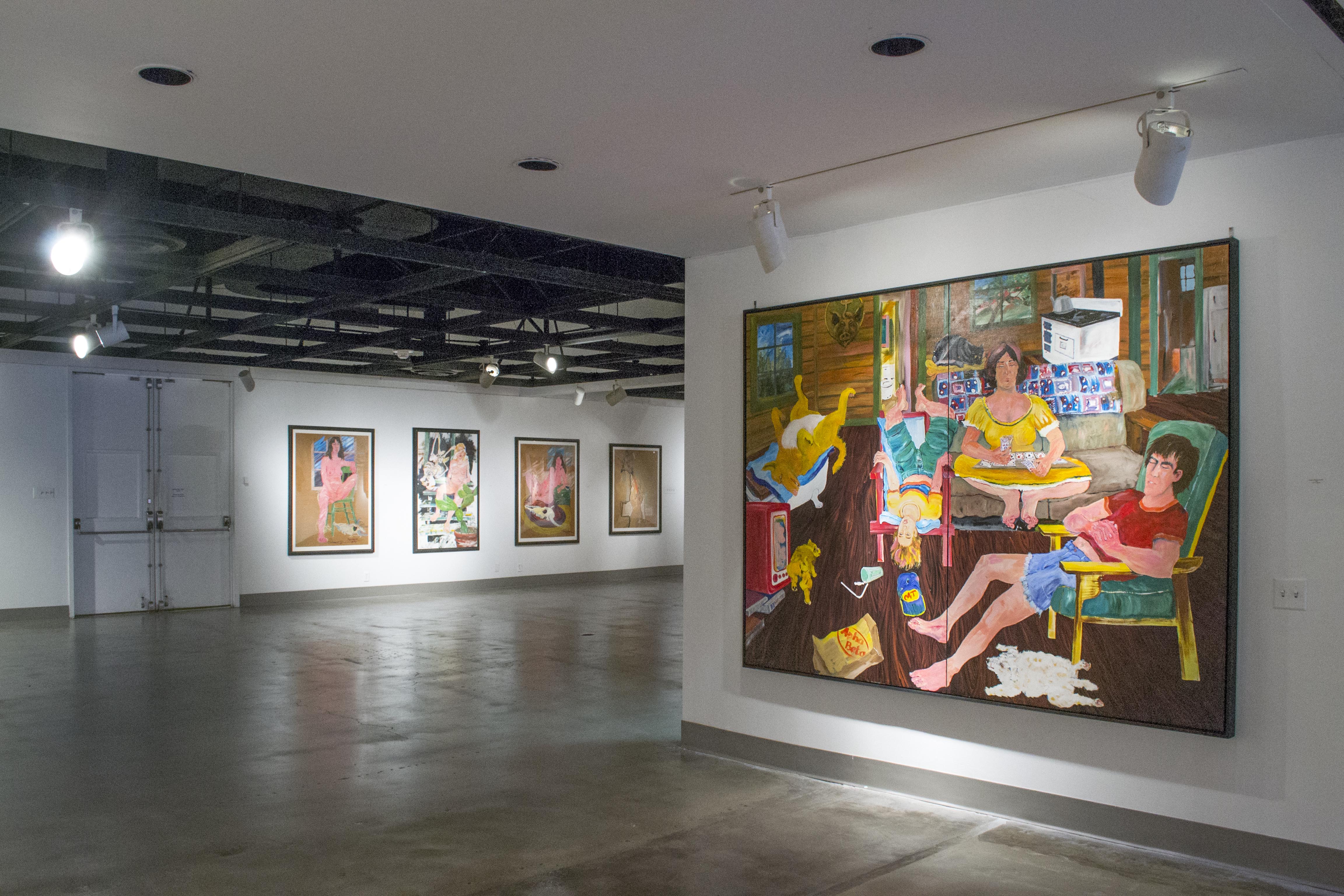Installation View, Corridor of Gallery, Charles Fredrick Retrospective Exhibition, Nov. 7, 2019 to Dec. 21, 2013.