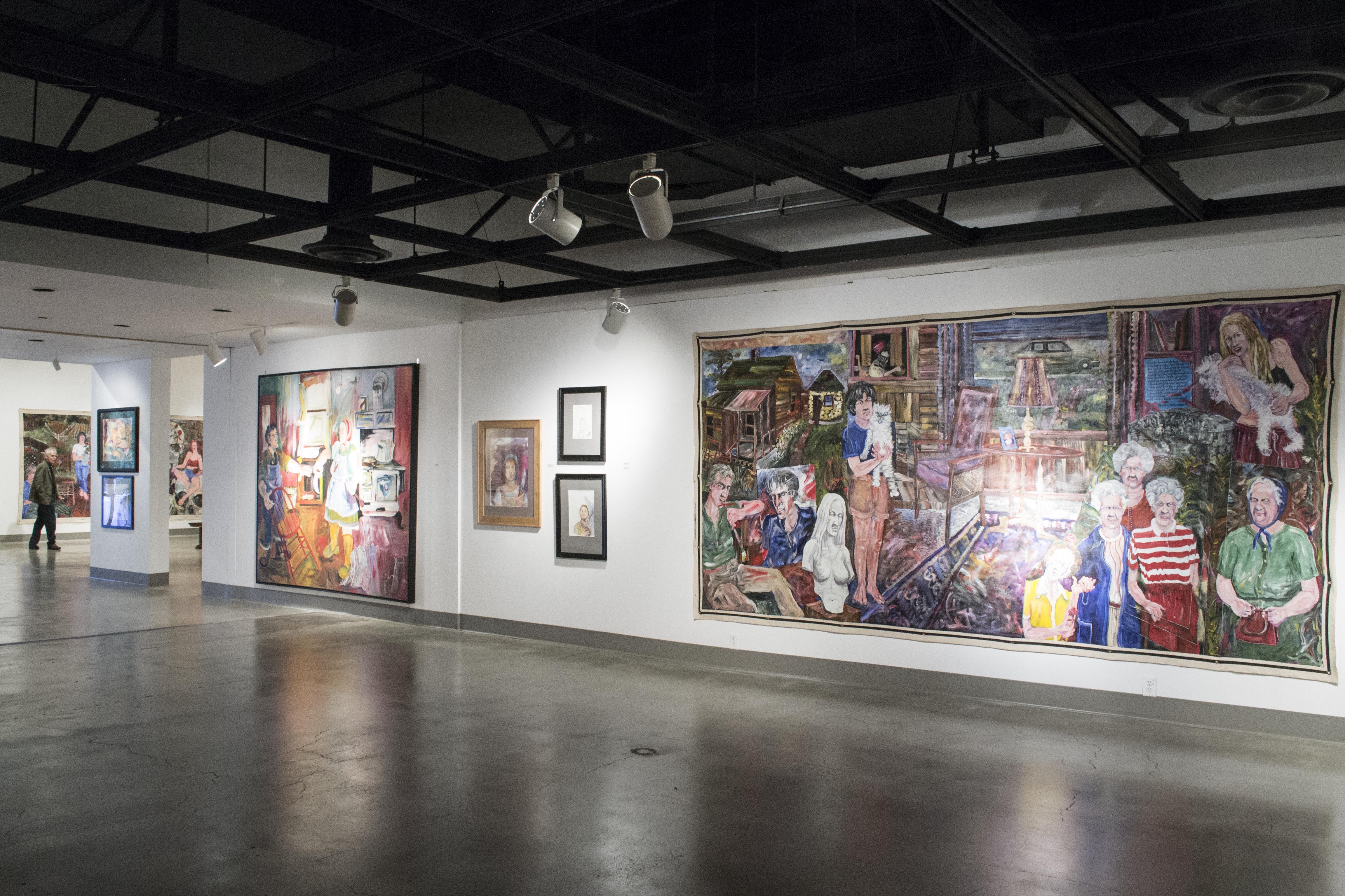 Installation View, Back Gallery, Charles Fredrick Retrospective Exhibition, Nov. 7, 2013 to Dec. 21, 2013.