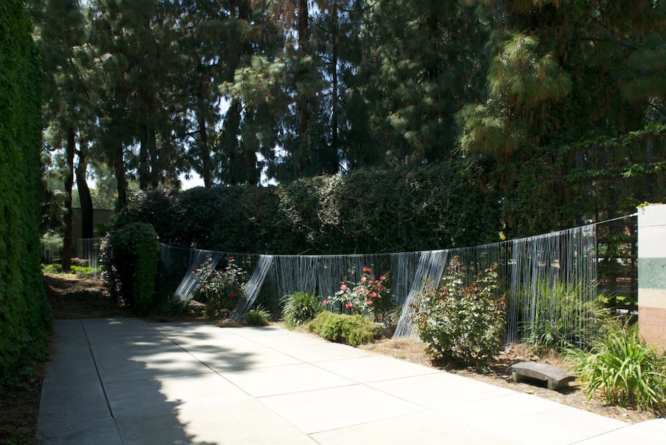 Installation View, Courtyard of Gallery, Technology and the Environment: The Postwar House in Southern California Exhibition, Apr 11, 2013 to July 12, 2013