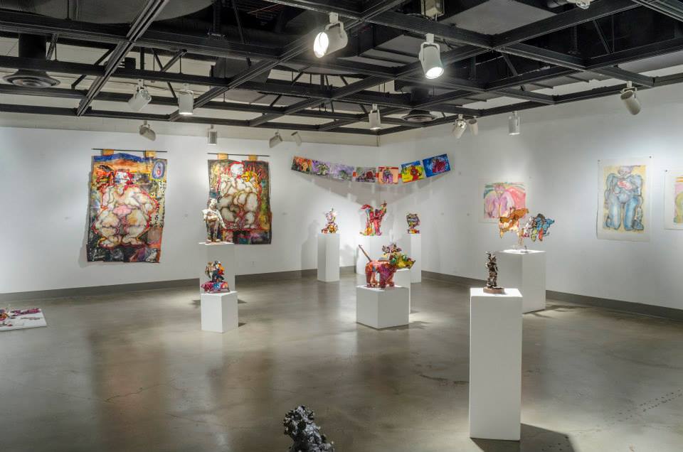 Installation View, Back Gallery, Ann Bingham-Freeman, Kerry Kugelman, Meriel Stern & Jamie Sweetman Exhibition, Jan 11 - Feb 22, 2014.