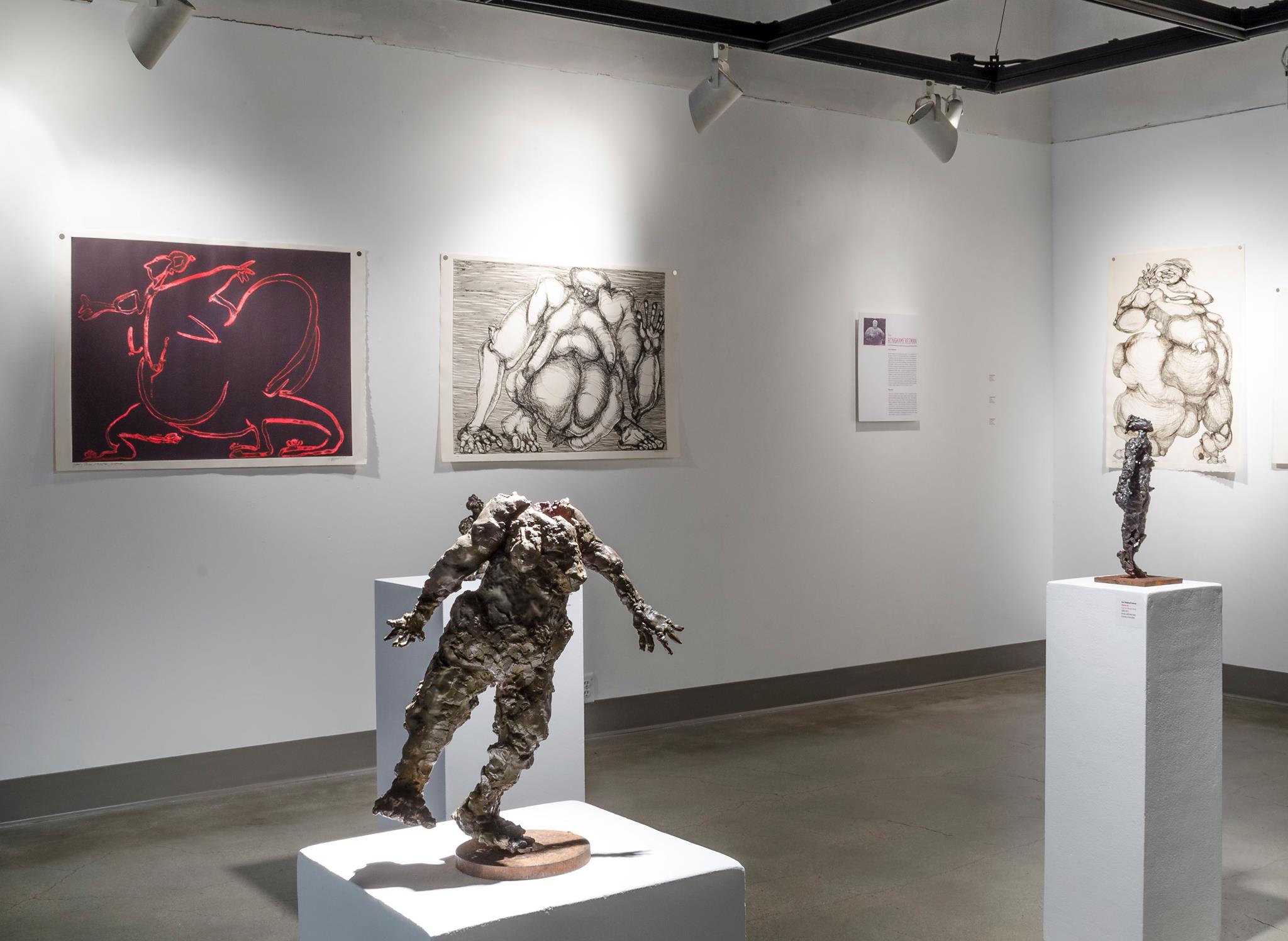 Installation View, Back Gallery, Ann Bingham-Freeman, Kerry Kugelman, Meriel Stern & Jamie Sweetman Exhibition, Jan 11 - Feb 22, 2014.