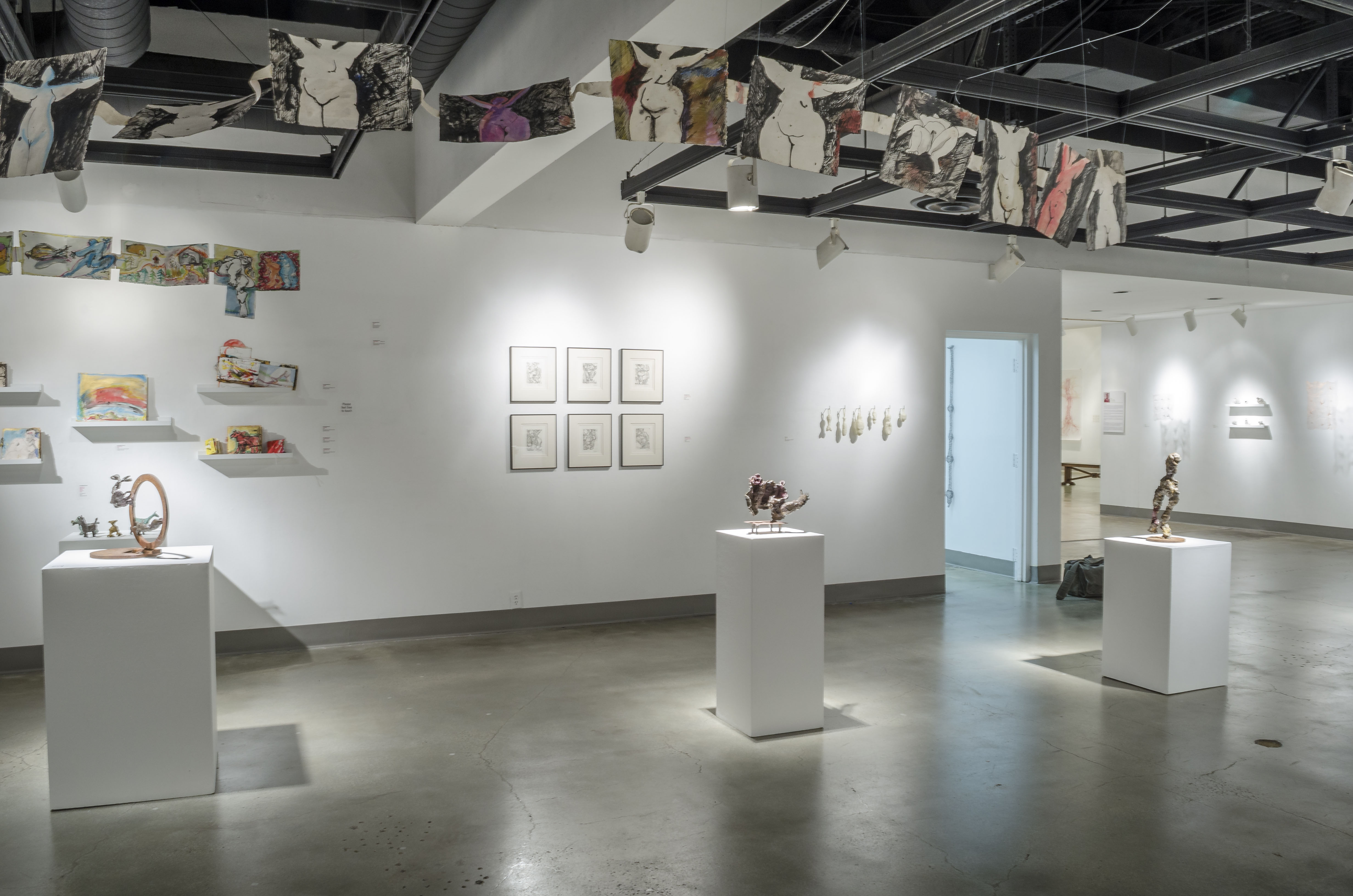 Installation View, Back Gallery, Ann Bingham-Freeman, Kerry Kugelman, Meriel Stern & Jamie Sweetman Exhibition, Jan 11 - Feb 22, 2014.