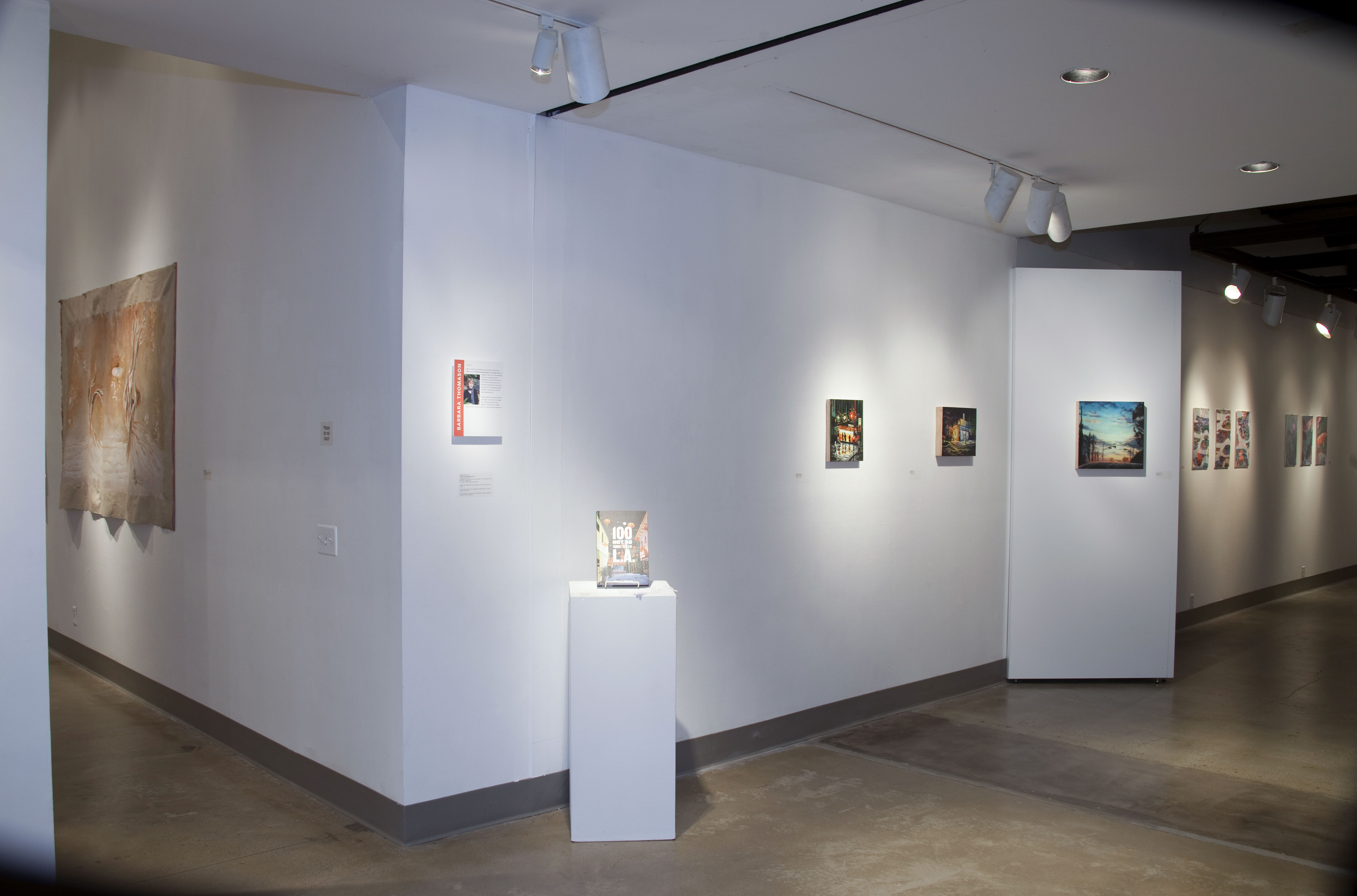 Installation View, Corridor of Gallery, Art Faculty Show 2014 Exhibition, Nov. 10, 2014 to Dec. 13, 2014.