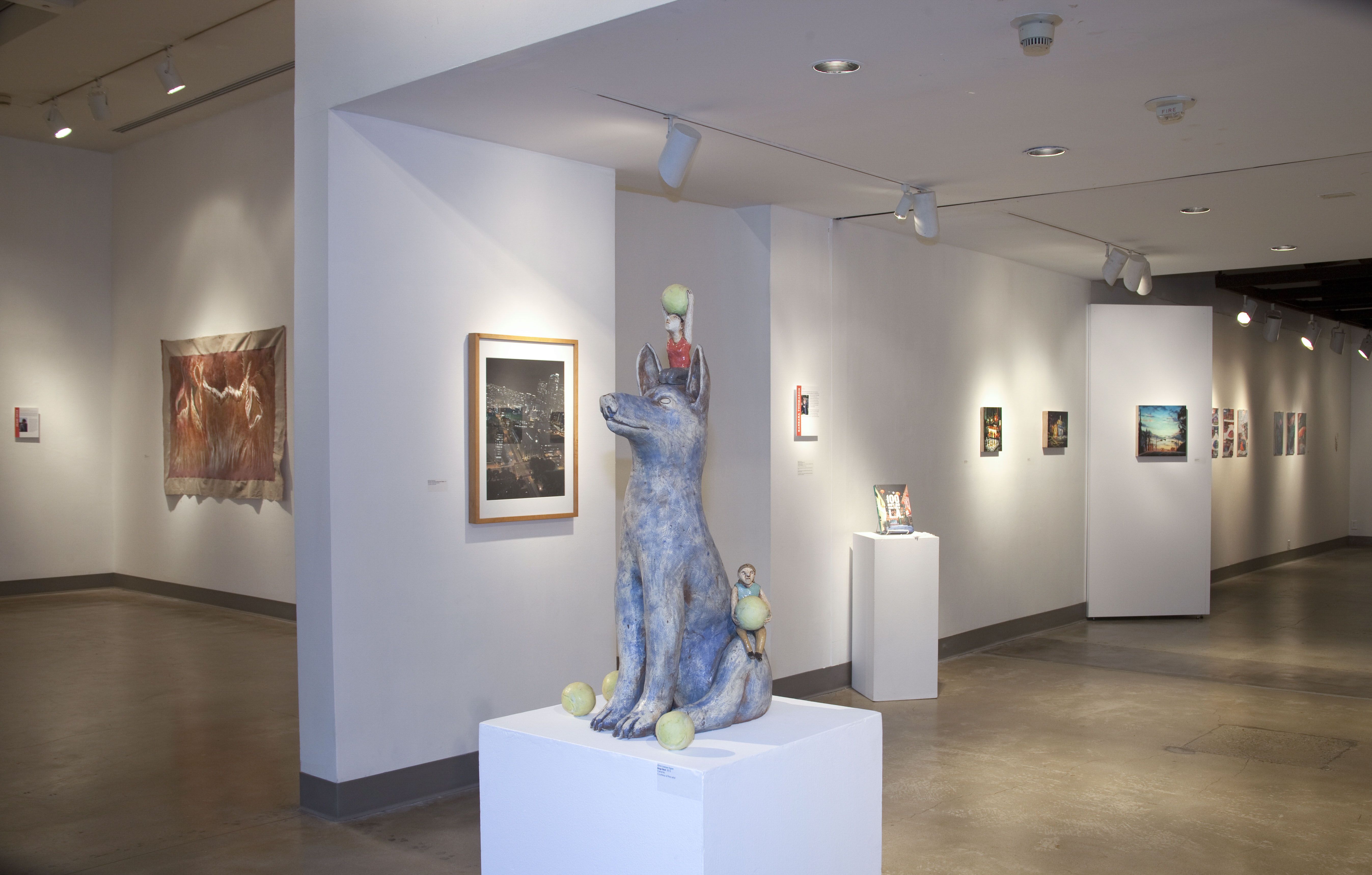 Installation View, Corridor of Gallery, Art Faculty Show 2014 Exhibition, Nov. 10, 2014 to Dec. 13, 2014.