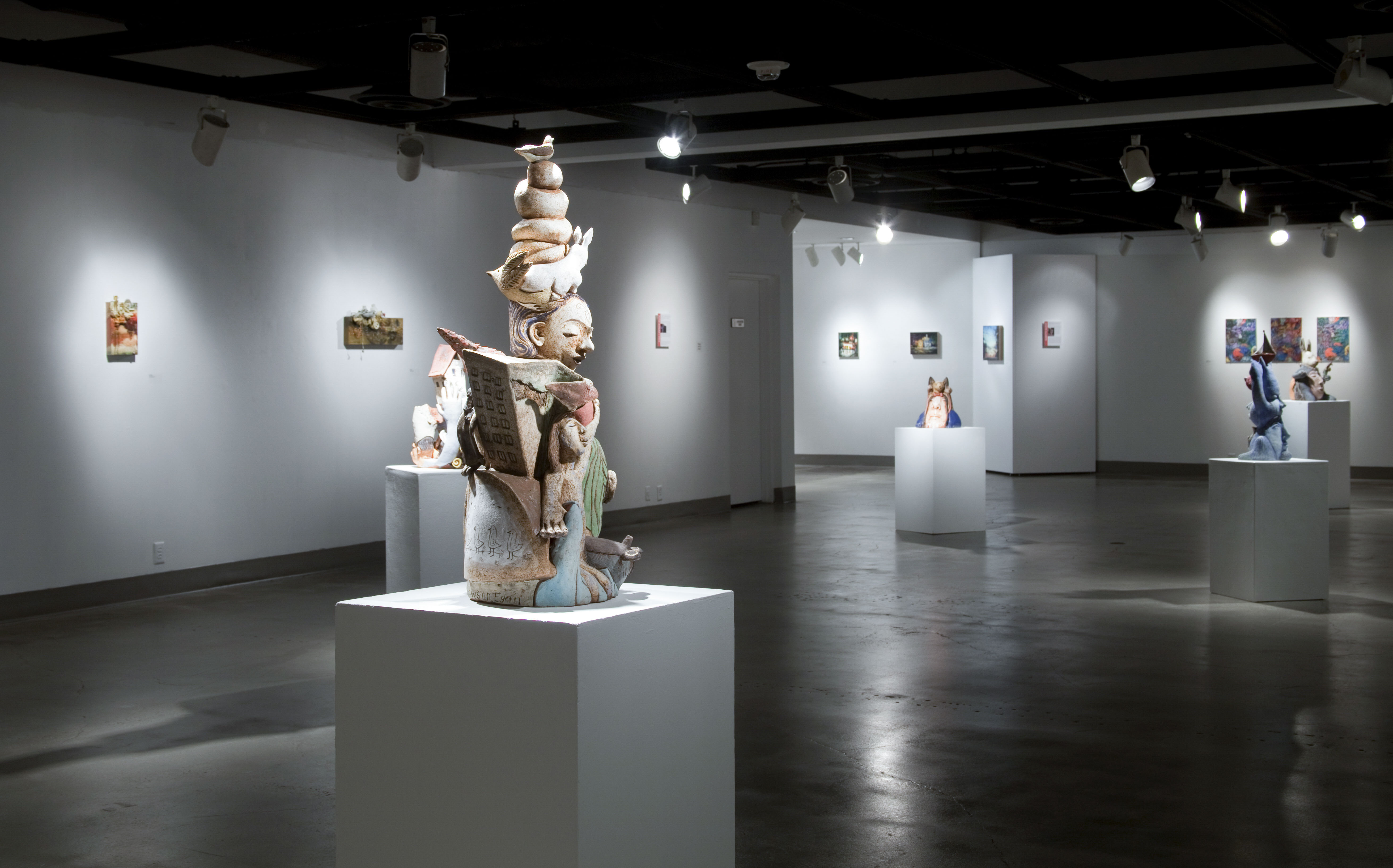 Installation View, Back Gallery, Art Faculty Show 2014 Exhibition, Nov. 10, 2014 to Dec. 13, 2014.