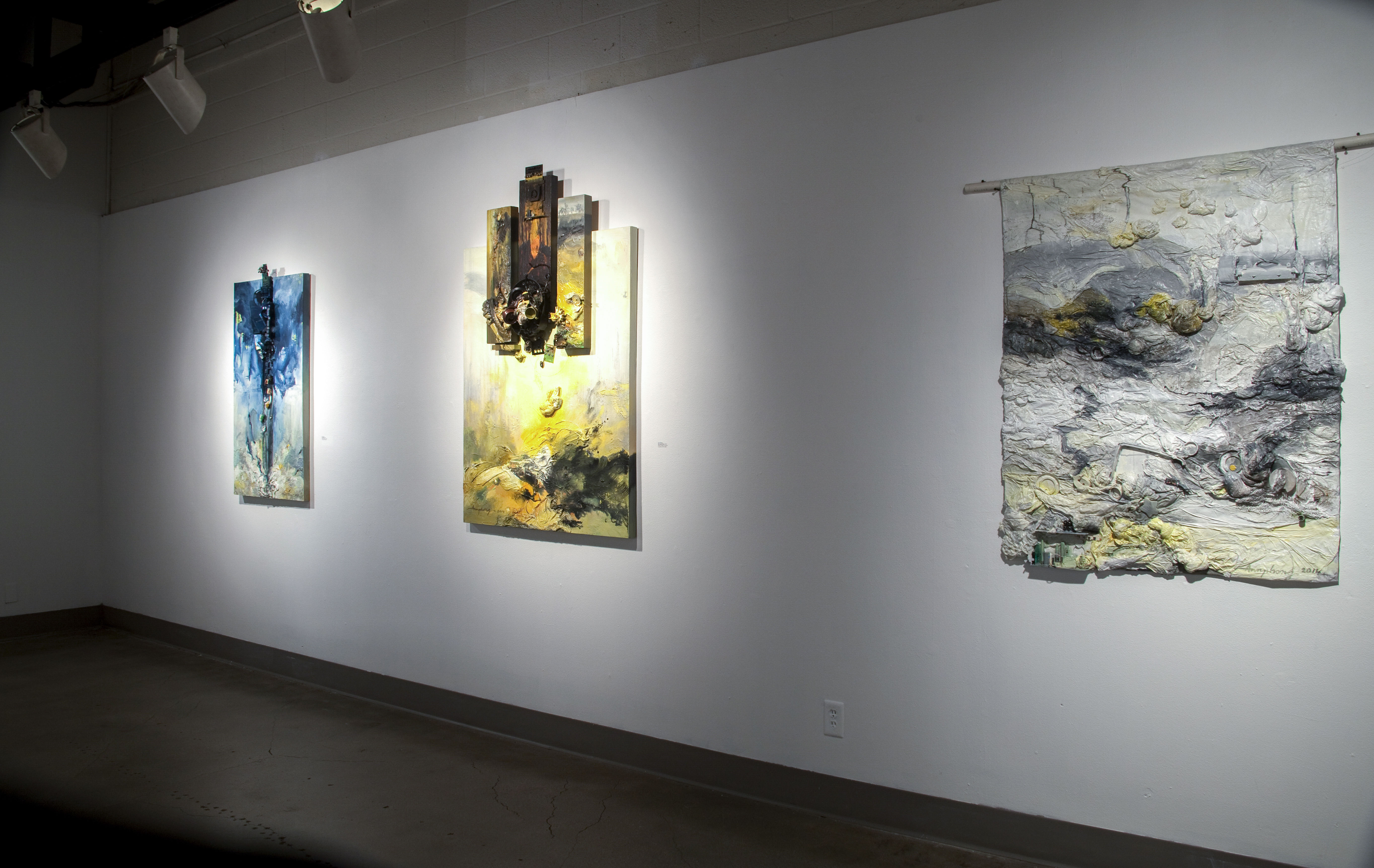 Installation View, Back Gallery, Art Faculty Show 2014 Exhibition, Nov. 10, 2014 to Dec. 13, 2014.