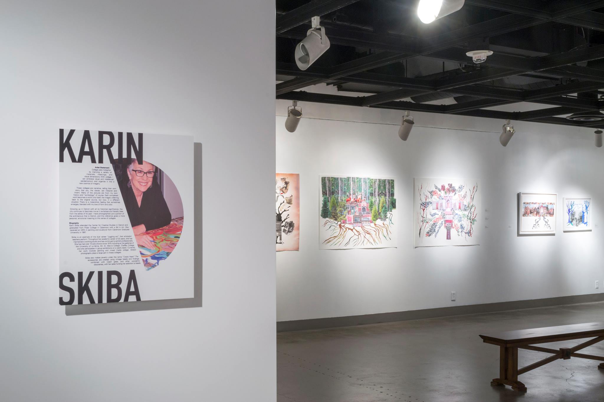 Installation View, Back Gallery, Francisco Alvarado, Patricia Liverman, Karin Skiba & Jim Zver Exhibition, July 7, 2014 to August 16, 2014