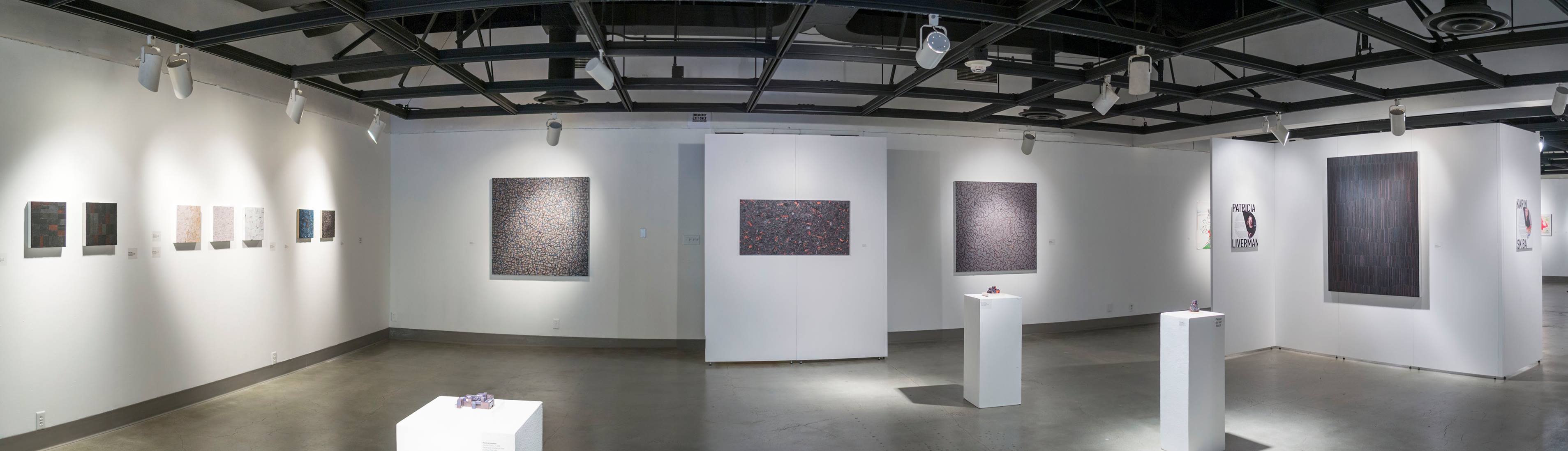 Installation View, Back Gallery, Francisco Alvarado, Patricia Liverman, Karin Skiba & Jim Zver Exhibition, July 7, 2014 to August 16, 2014