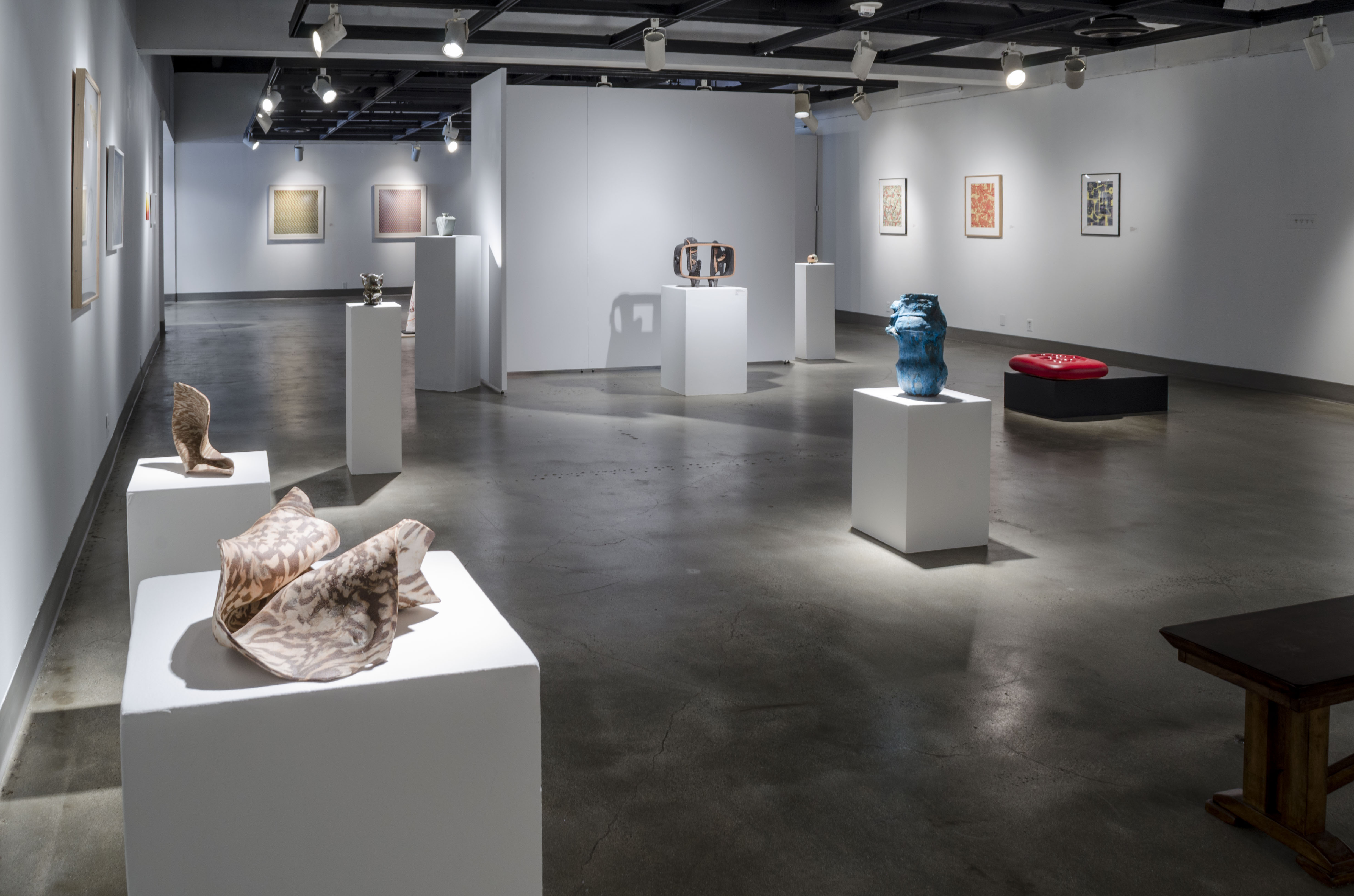 Installation View, Back Gallery, Ink & Clay 40 Exhibition, Sept. 13, 2014 to Oct. 23, 2014.
