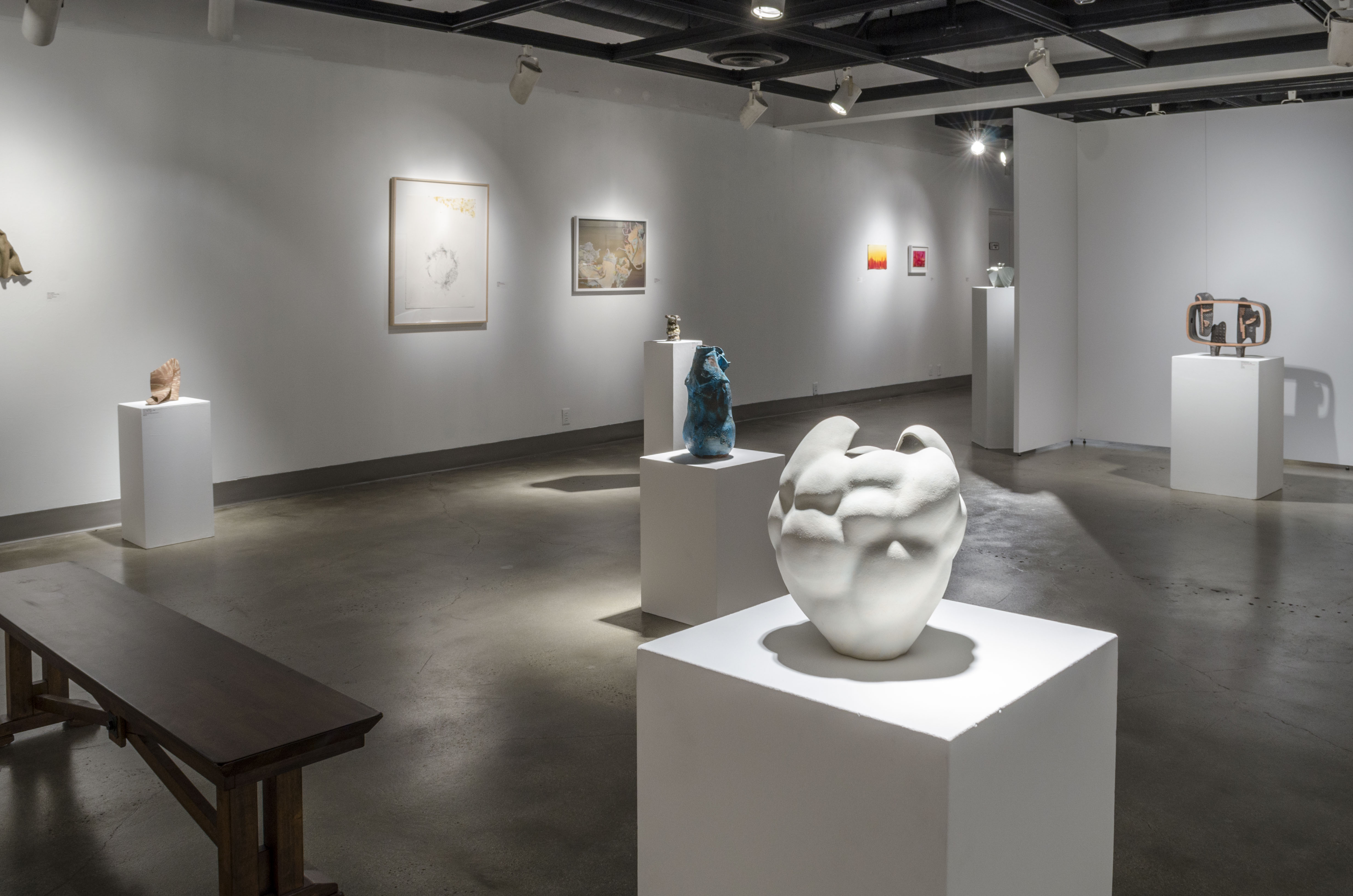 Installation View, Back Gallery, Ink & Clay 40 Exhibition, Sept. 13, 2014 to Oct. 23, 2014.