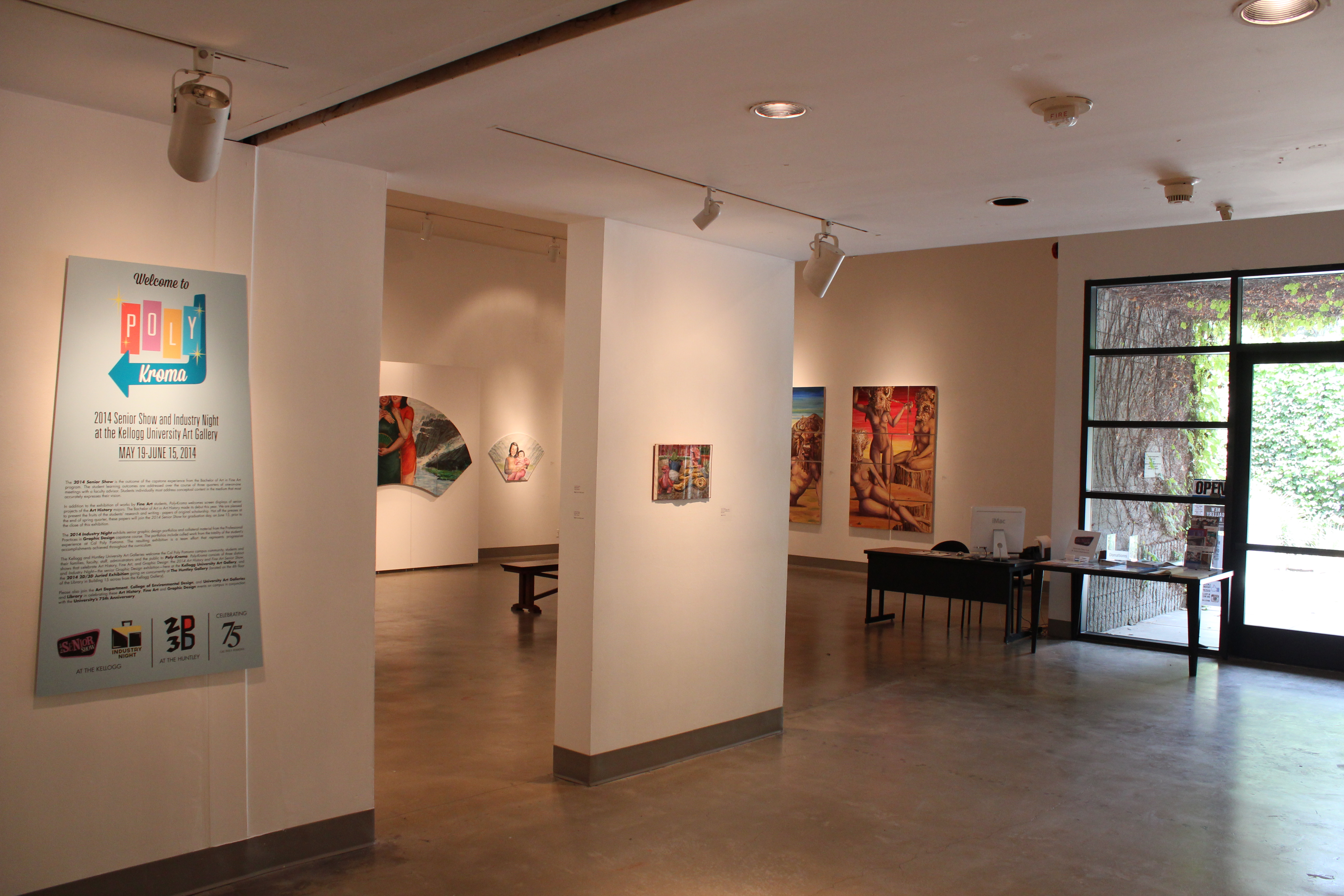 Installation View, Corridor of Gallery, Polykroma 2014 Exhibition, May. 19, 2014 to Jun. 15, 2014.