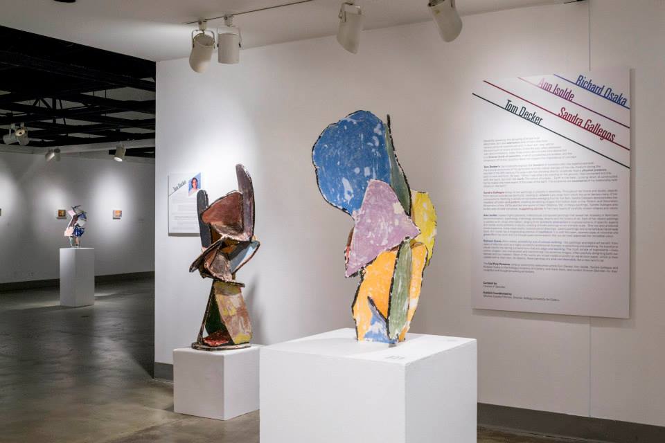 Installation View, Corridor of Gallery, Tom Decker, Sandra Gallegos, Ann Isolde & Richard OsakaExhibition, Mar.8, 2014 to Apr.19, 2014.
