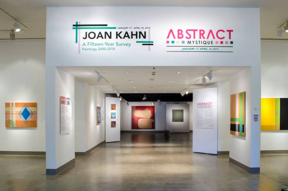 Installation View, Title Wall, Abstract Mystique Exhibition, Jan. 17, 2015 to Apr. 18, 2015.