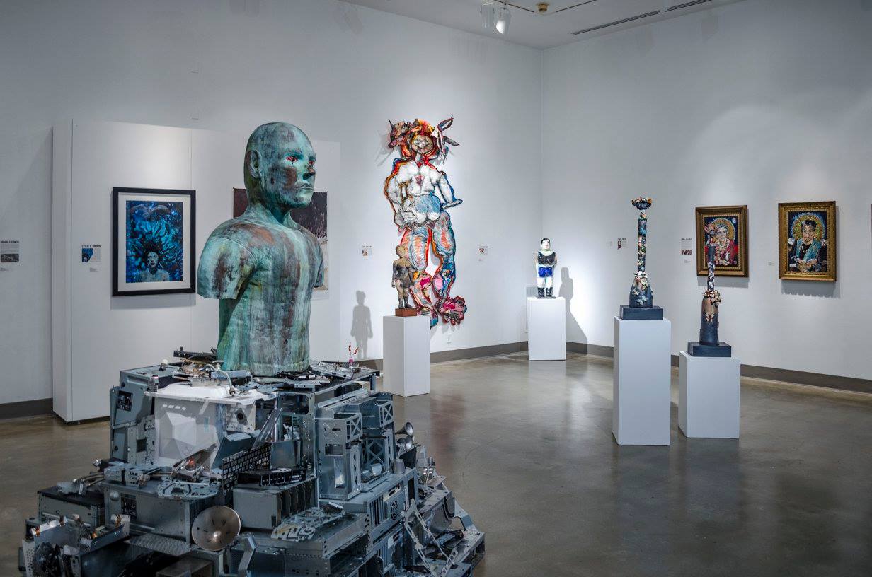 Installation View, Front West Gallery, Ink & Clay 41 Exhibition, Sept 19 - Oct 29, 2015.