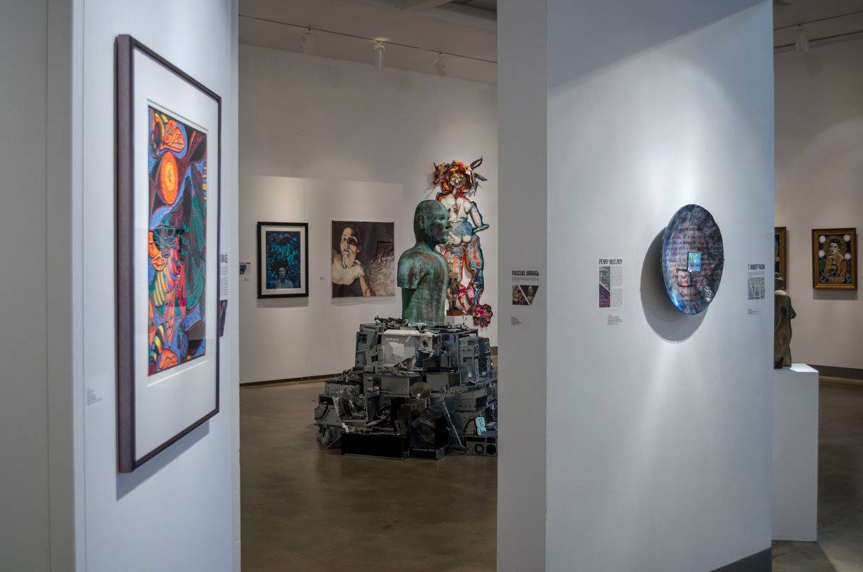 Installation View, Corridor of Gallery, Ink & Clay 41 Exhibition, Sept 19 - Oct 29, 2015.