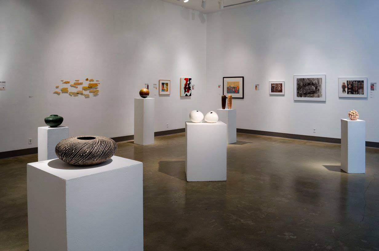 Installation View, Front East Gallery, Ink & Clay 41 Exhibition, Sept 19 - Oct 29, 2015.