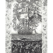 Concerning the Great Ship MOUR-DE-ZENCLE, 2016 hard-ground etching 6.875 x 5.875” Courtesy of the artist