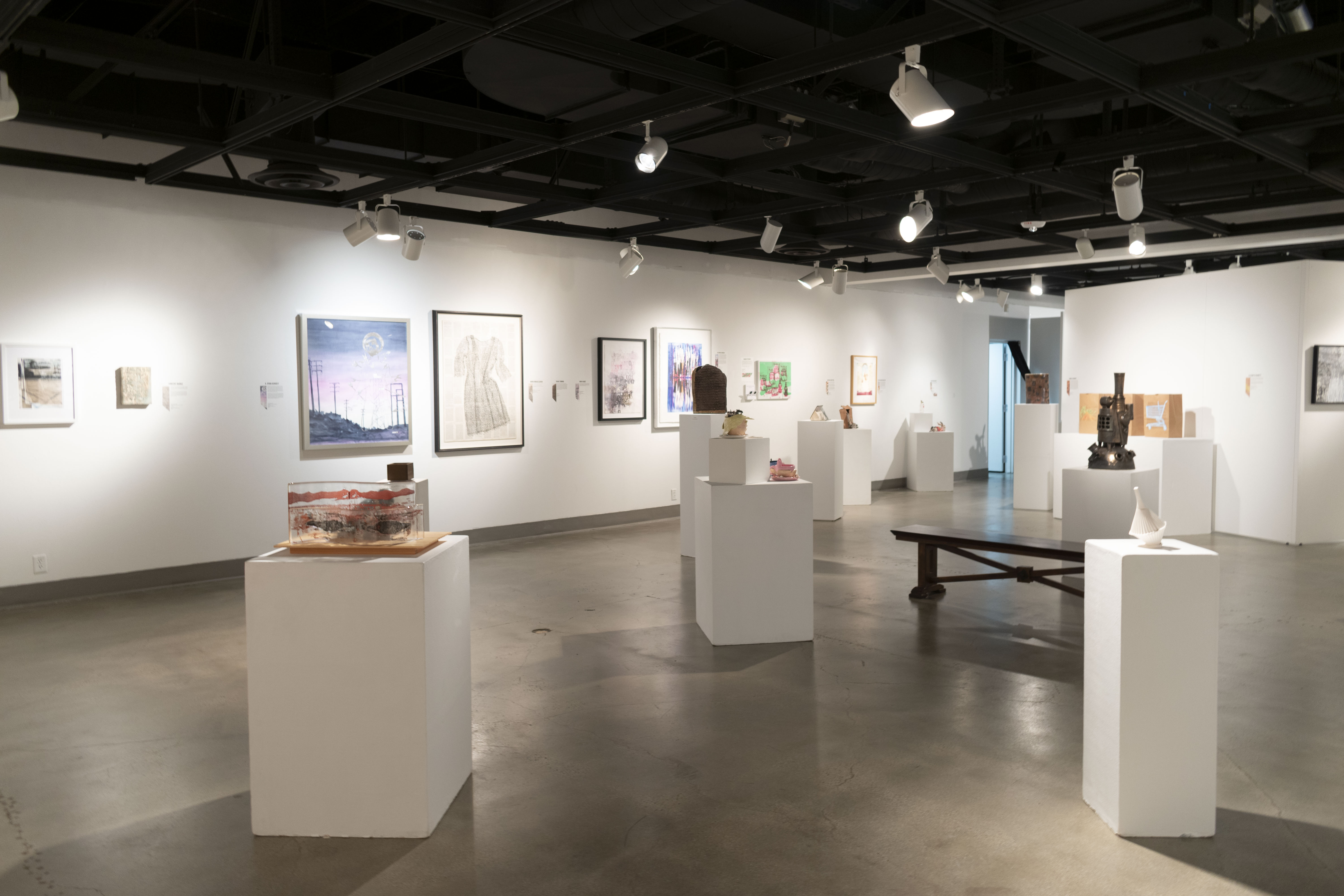 Installation View, Back of Gallery, Ink & Clay 44 Exhibition