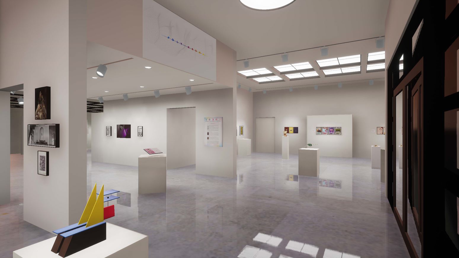 Screenshot of polykroma 2020 virtual exhibition 