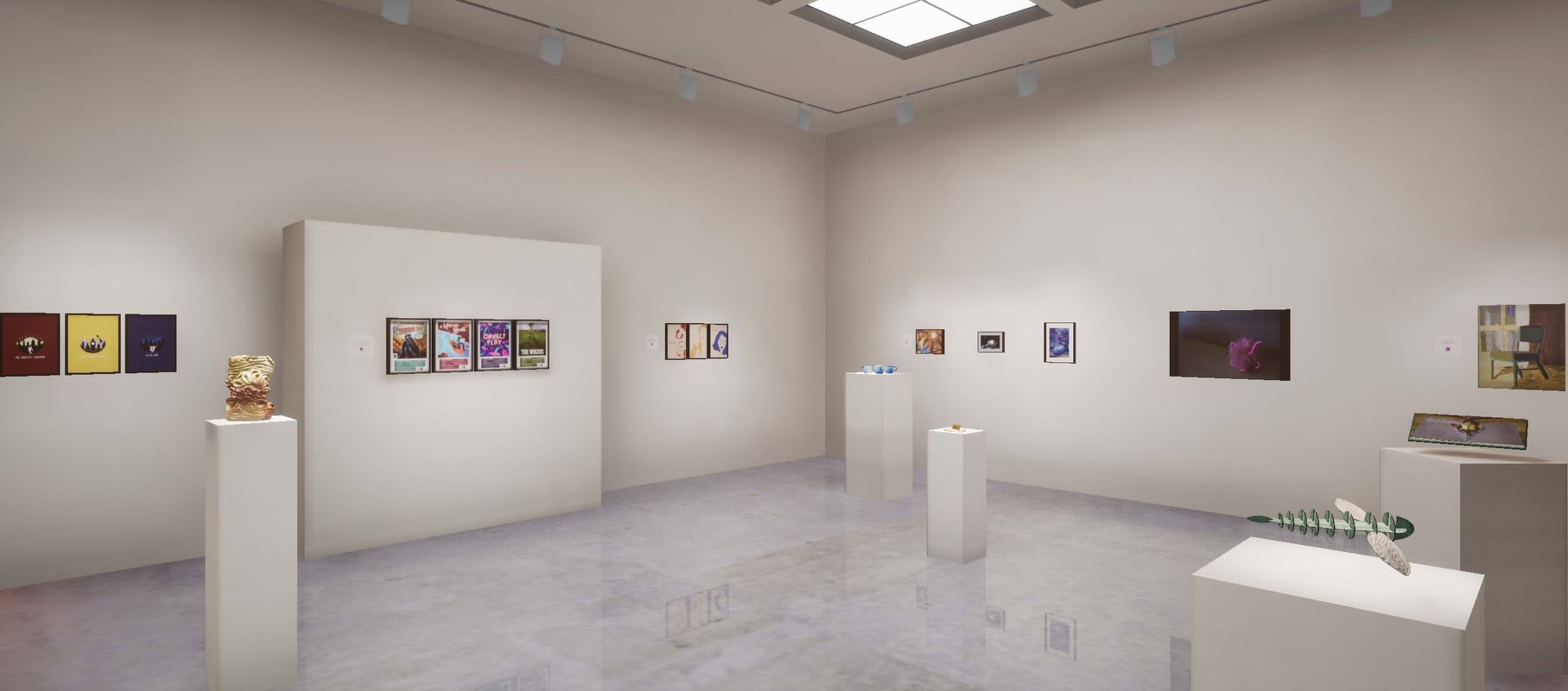 Installation View, Front West Gallery, Polykroma 2020 Exhibition, Sept. 1, 2020 to Dec. 1, 2020.