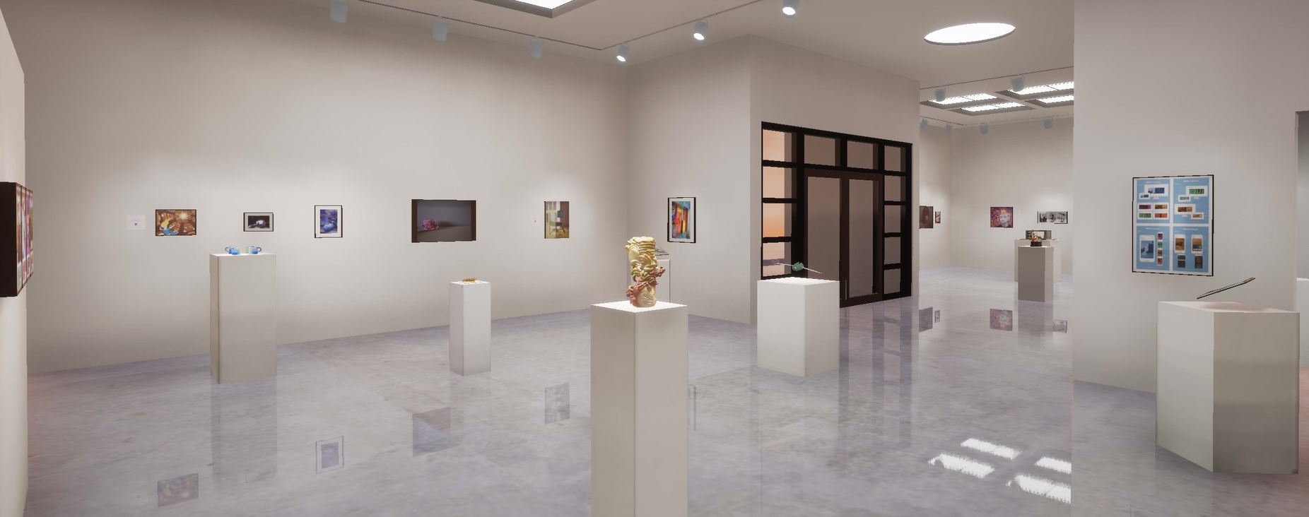 Installation View, Front West Gallery, Polykroma 2020 Exhibition, Sept. 1, 2020 to Dec. 1, 2020.