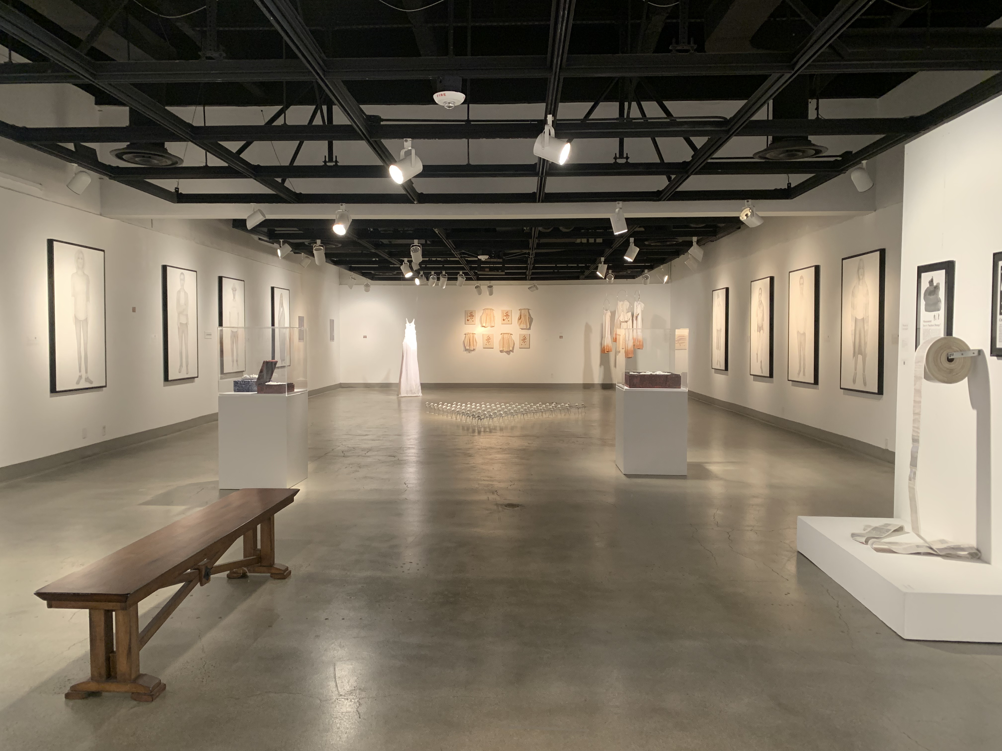 Installation View, Corridor of Gallery, Black, White & Shades of Grey Exhibition, Jan. 18, 2022 to Mar. 27, 2022.
