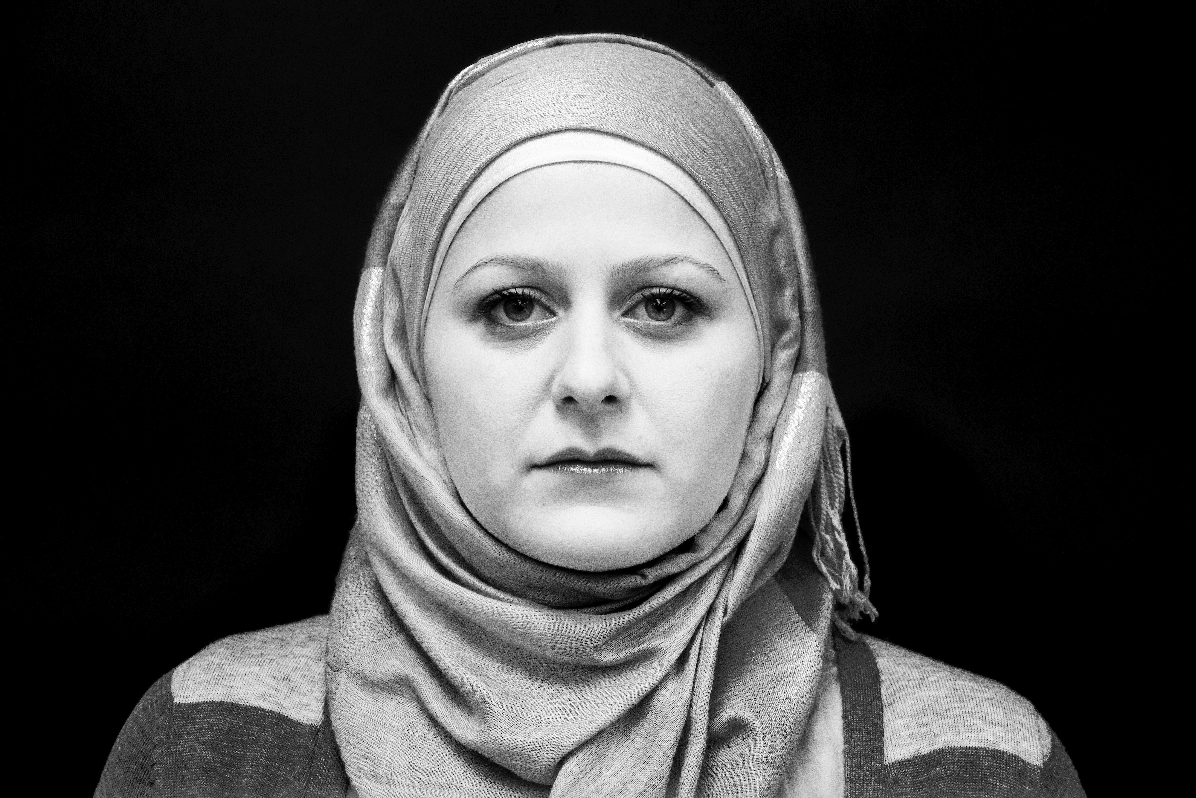 Tracy Keza   Miriam, 2016?  from the Hijabs & Hoodies series in Washington DC installation 
