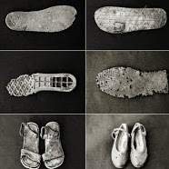 Walterio Iraheta Encontrados from My Feet are my Wings series, 22.5 x 44” total 7.5 x 11” each