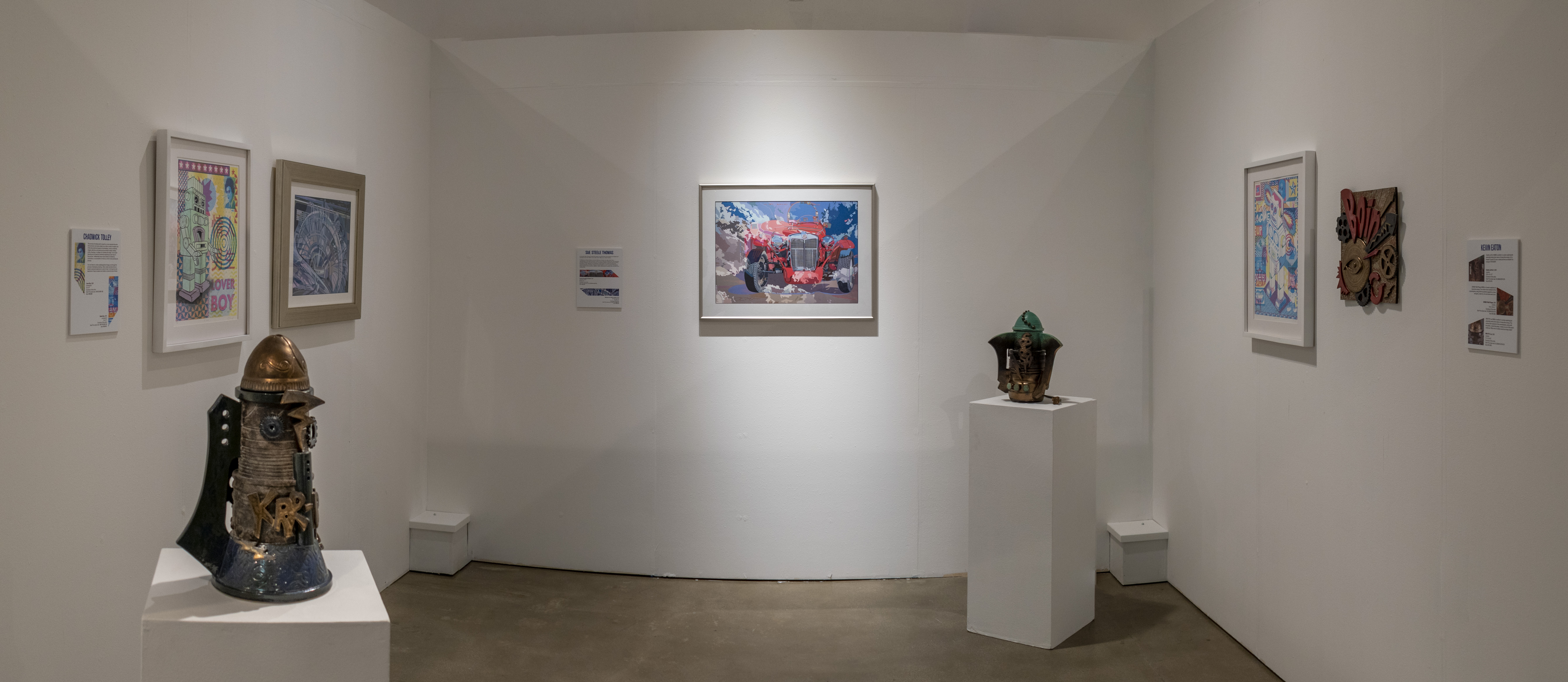 Installation View, West Gallery, Ink & Clay 45 Exhibition, August 18, 2022 to November 17, 2022