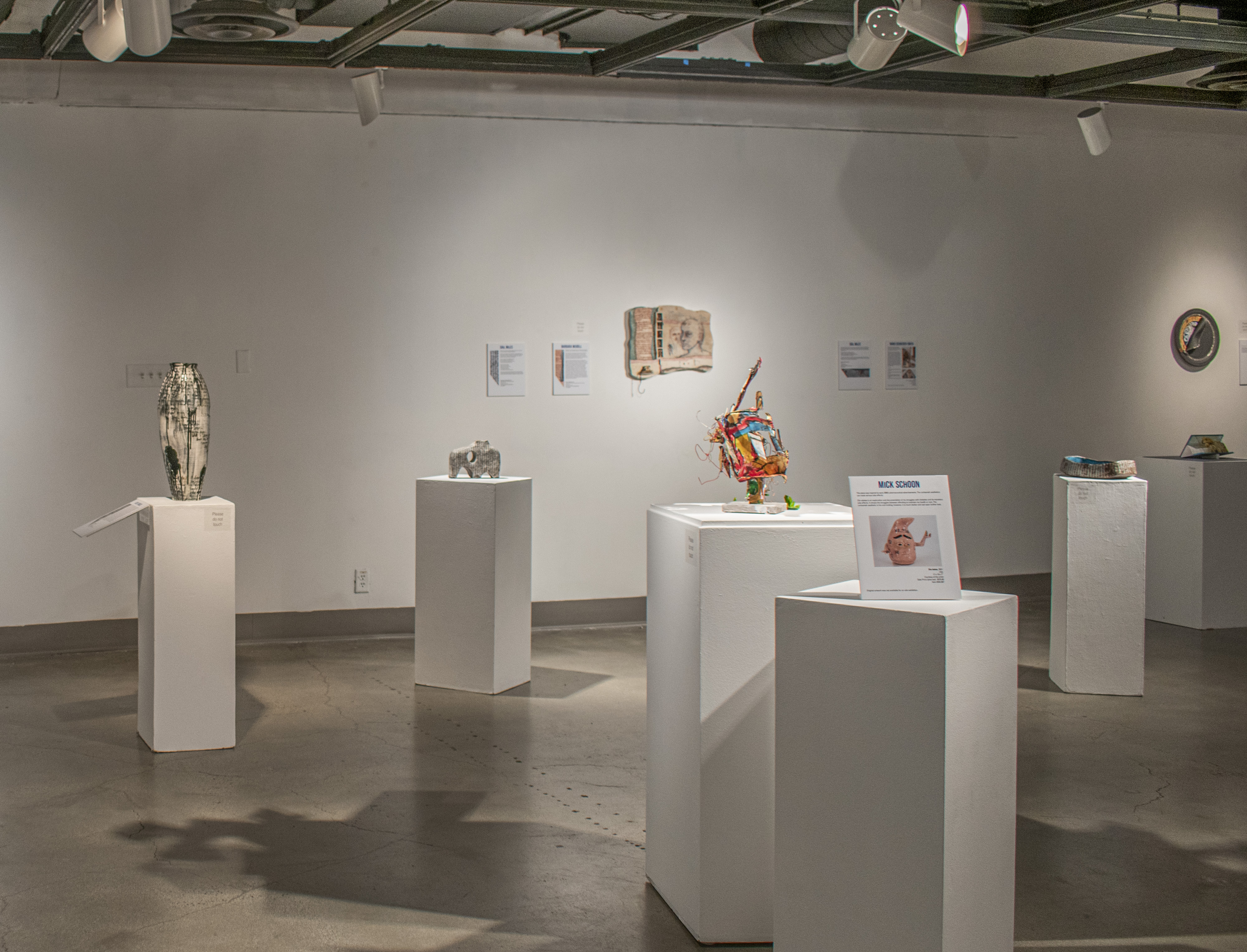 Installation View, Back Gallery, Ink & Clay 45 Exhibition, August 18, 2022 to November 17, 2022