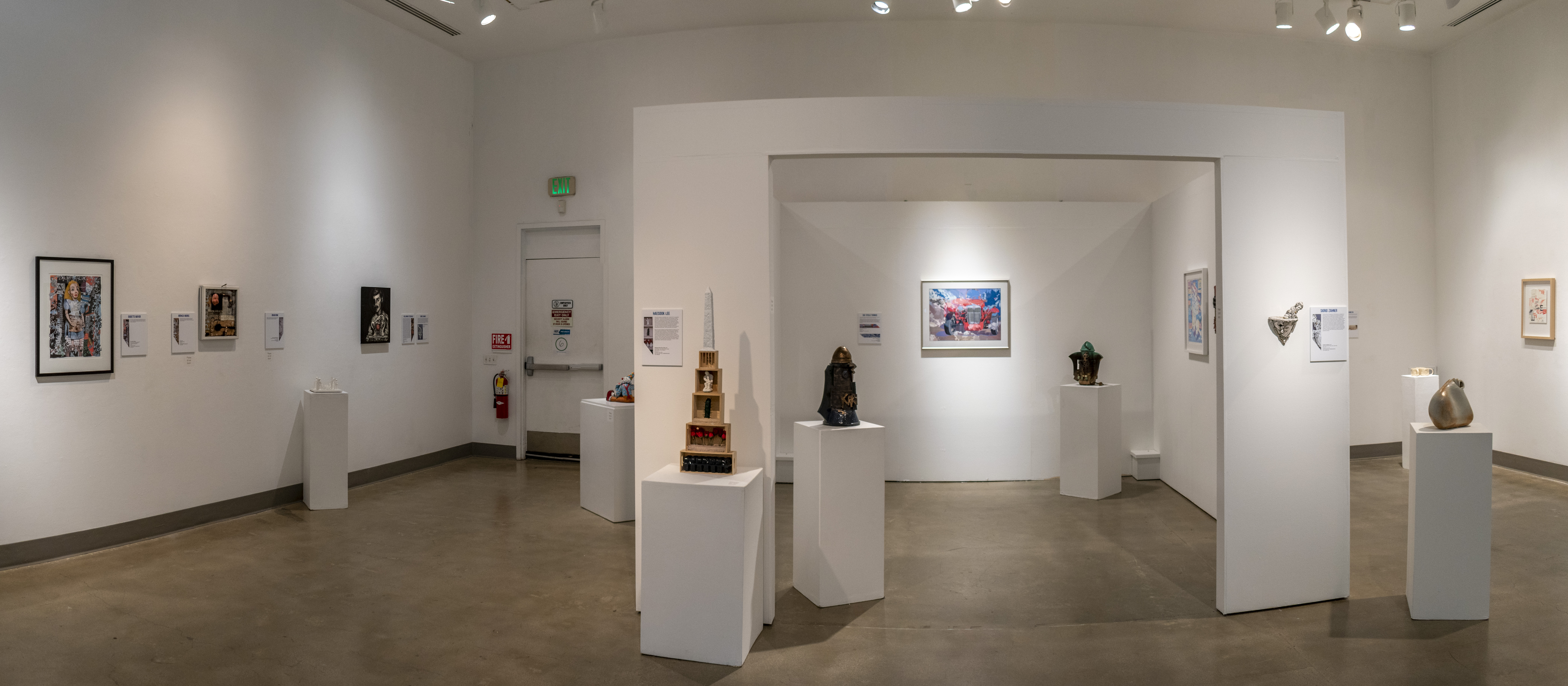 Installation View, West Gallery, "Ink & Clay 45" ,August 18, 2022 to November 17, 2022