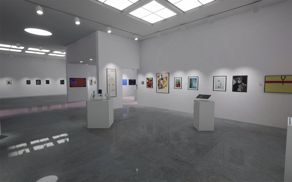 Screenshot of polykroma 2021 virtual exhibition