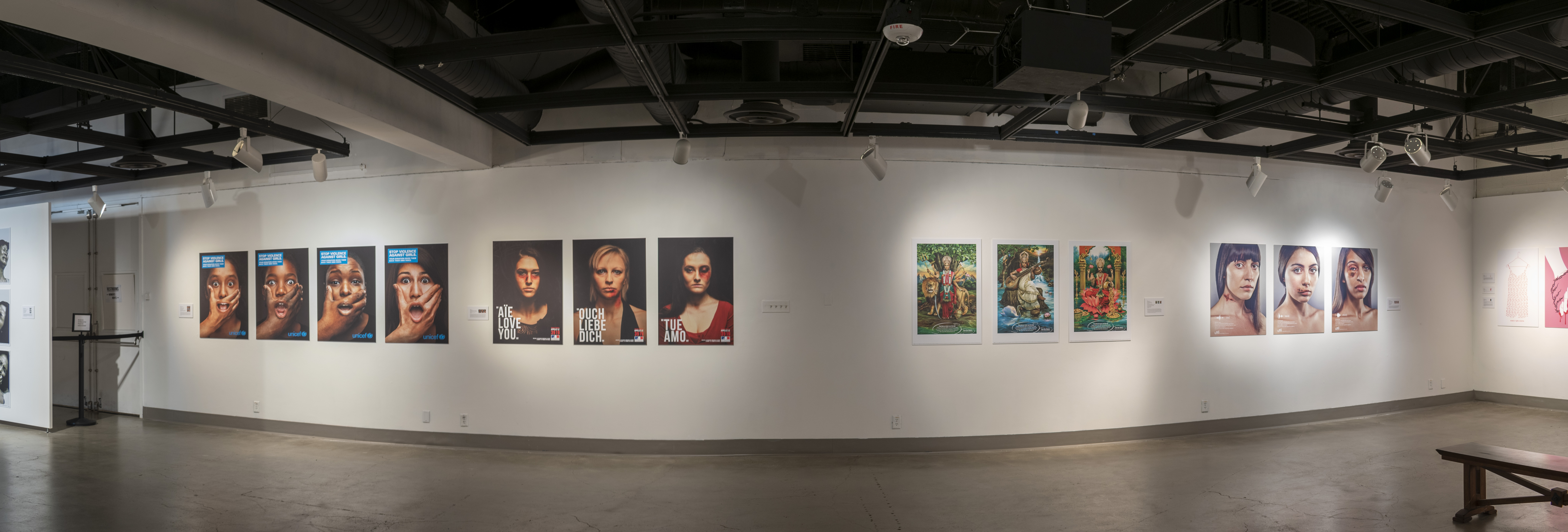 Installation View, Back Gallery, Women's Rights are Human Rights Exhibition, Sept 15, 2021 to Dec 1, 2021