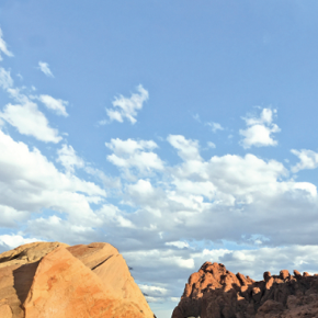 VF3723: Image Description: Photograph of landscape of blue sky and brown ground.