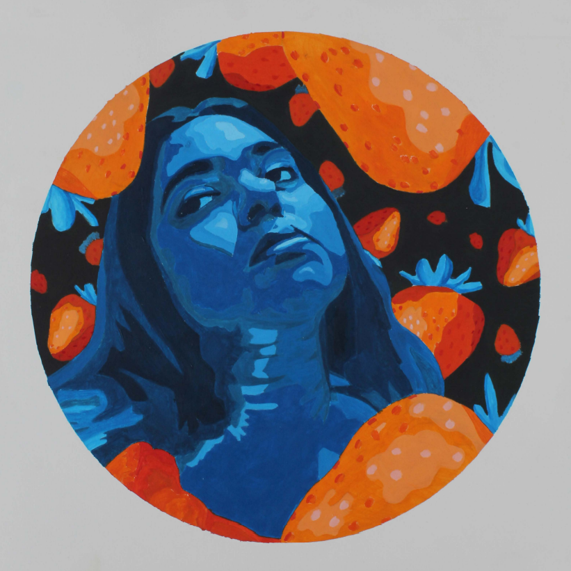 ​  Orange Berry Portrait of Self