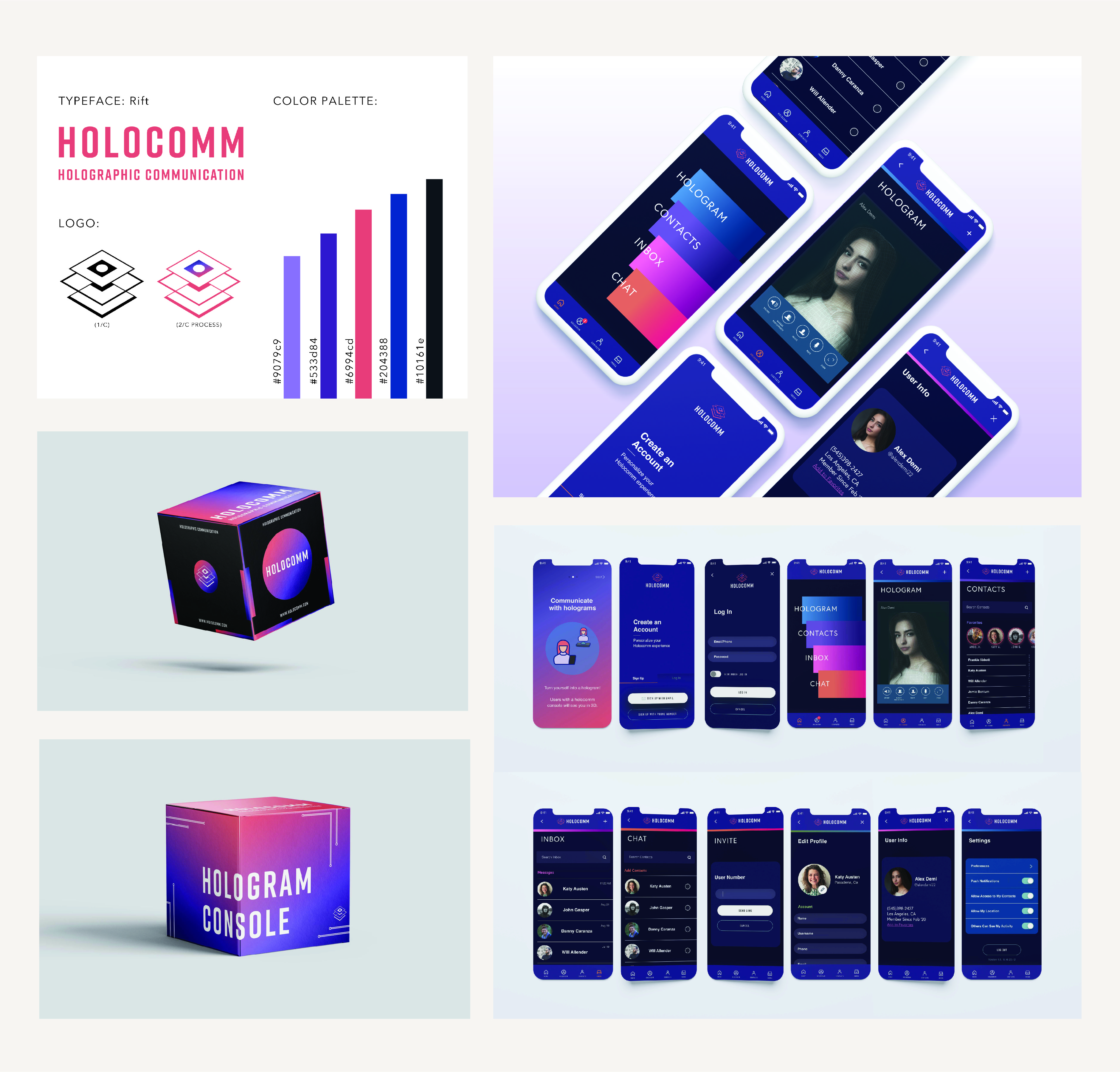 Holocomm App & Branding