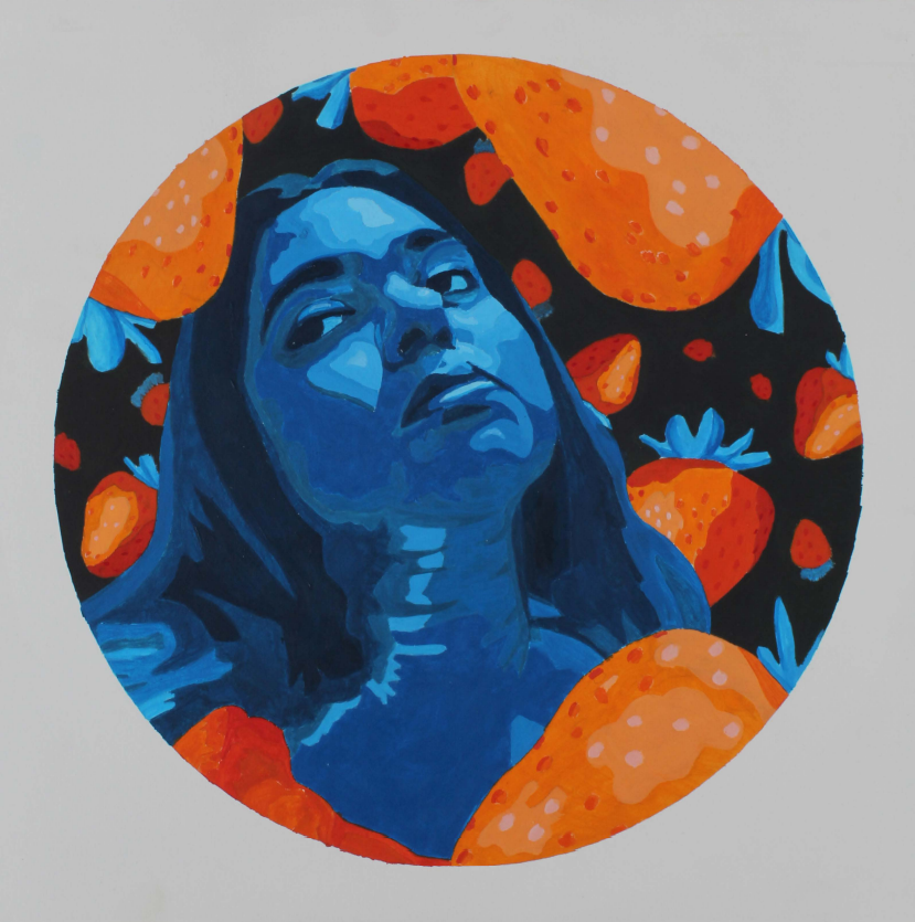 ​  Orange Berry Portrait of Self