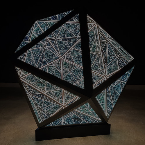 50” Icosahedron (Bronze) from the Portals/Platonic Solids/Archimedean Solids Series