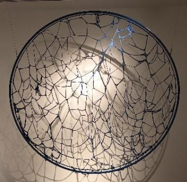 amabelle aguiluz art work crocheted spheres