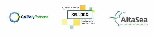 logos of cal poly pomona, kellogg gallery, and altasea