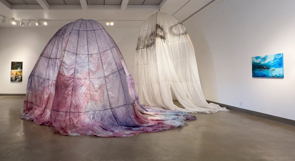 instaltion view of east gallery of benish and phong works