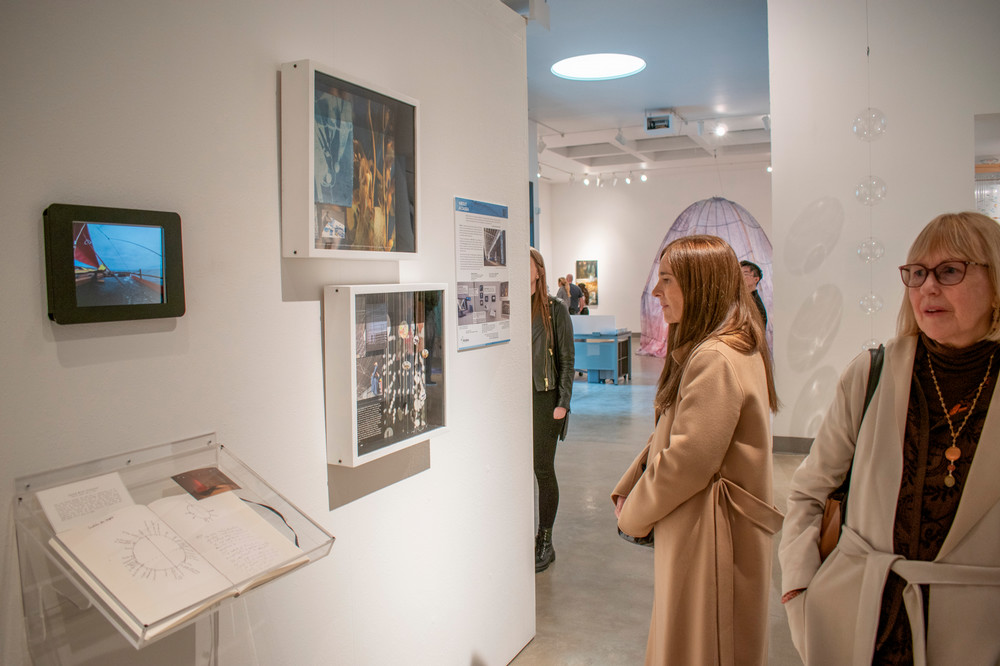 reception view of west wing of gallery