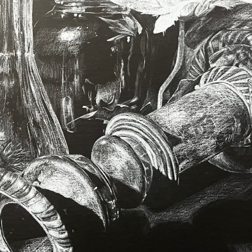 "White Color Pencil Drawing" by Charlene Kim