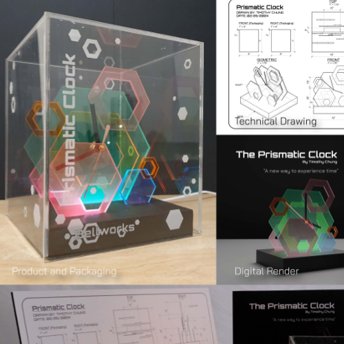 "Prismatic Clock" by Timothy Chung