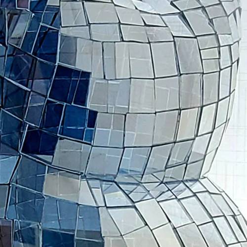 Detail shot of Colin Roberts' "Mirror Pillow".