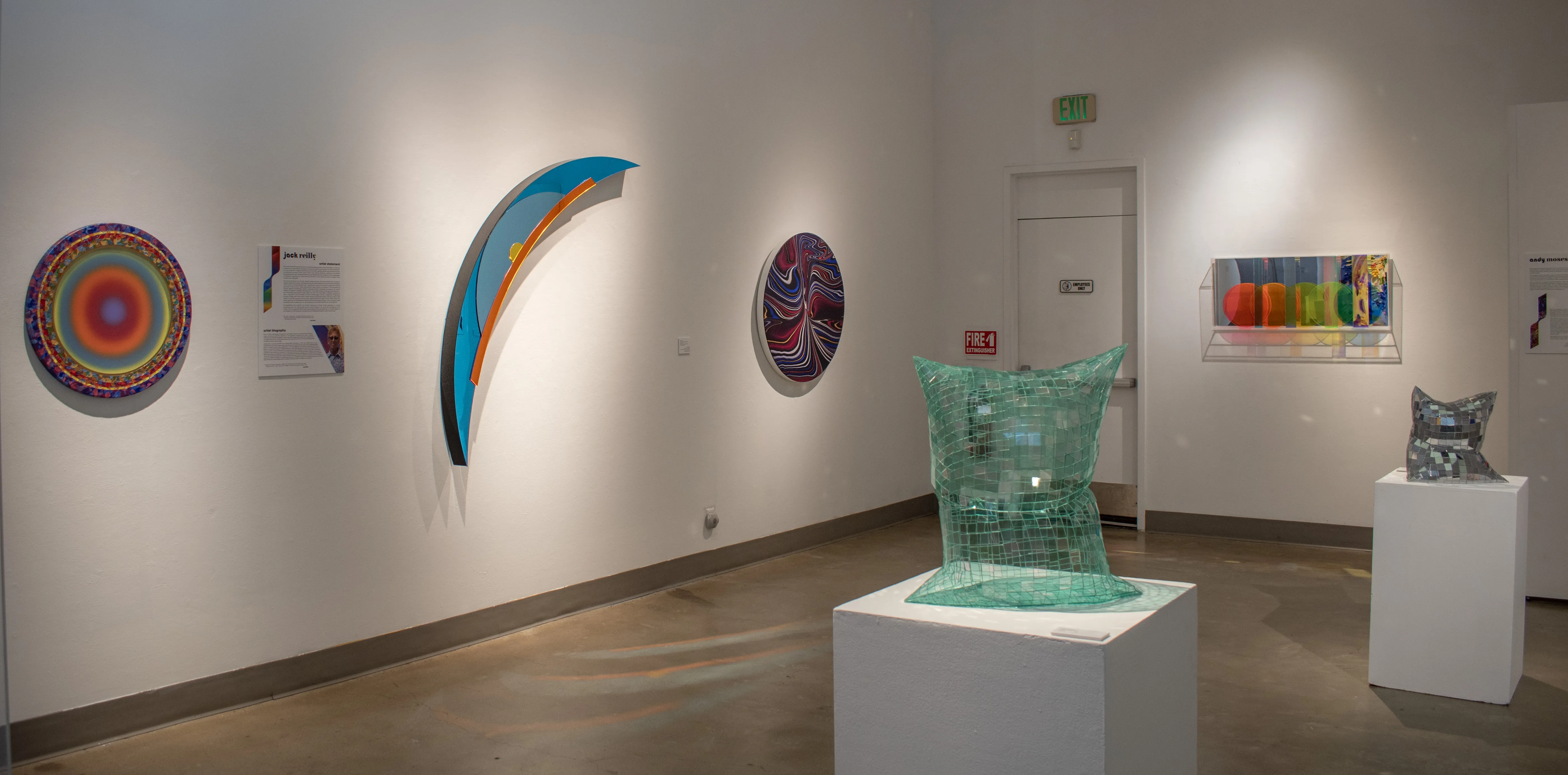 Installation view of the West Gallery's south wall.
